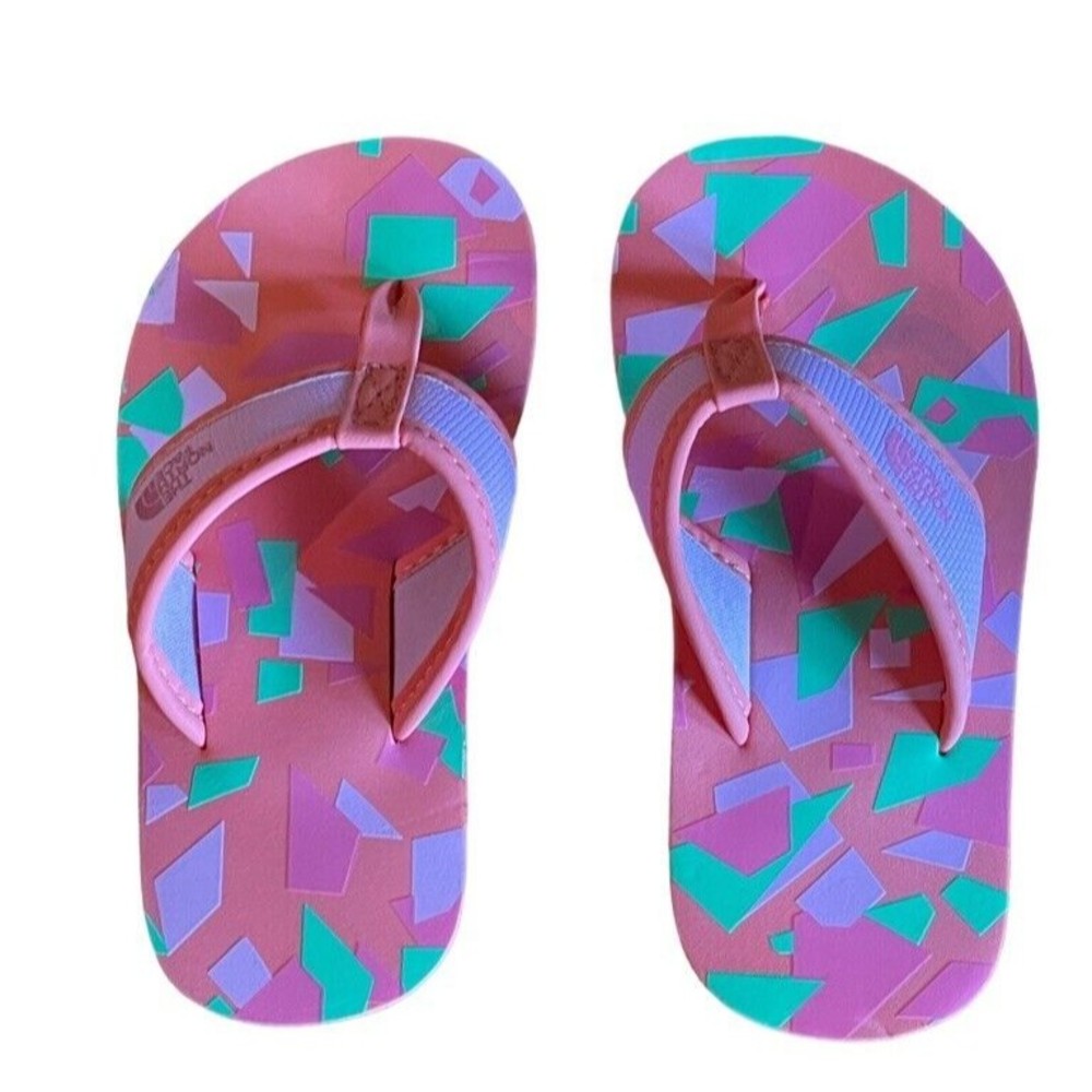 NWOT North Face Flip Flop Base Camp Mini Sz T  9.5* Lilac Sachet Pink Lemonade